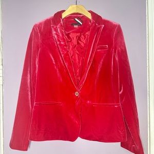 Tommy Hilfiger Hot Pink Velvet Blazer ,New size 6